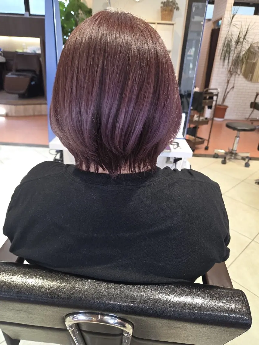 ショート カット ヘアカラー トリートメント 武鹿野 光江のヘアスタイル