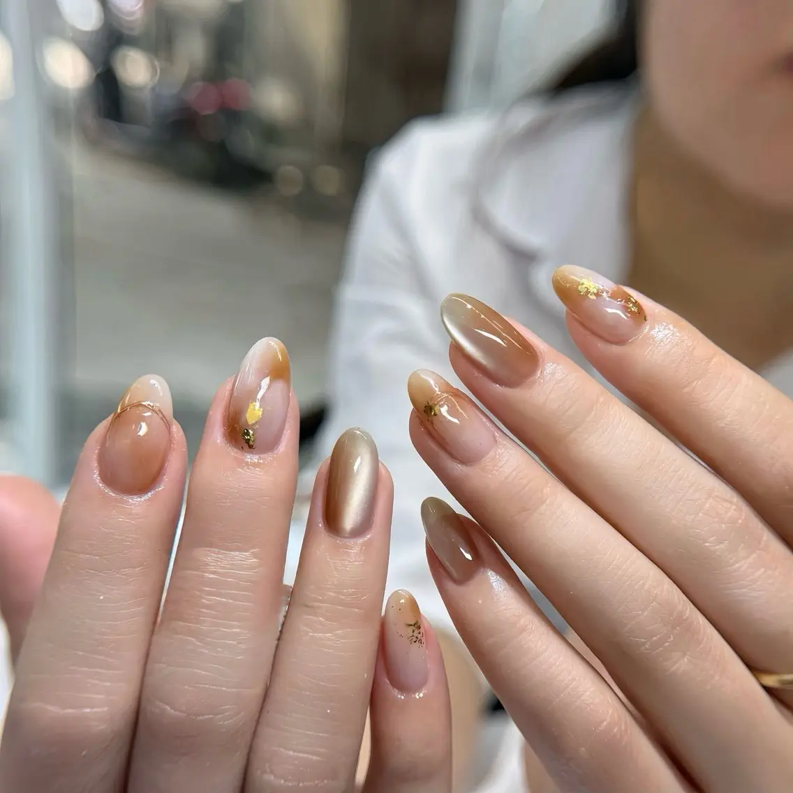 ネイル アートネイル フレンチネイル ジェルネイル 韓国ネイル 持ち込み ハンドネイル CHAIKO ANA.CHUOのネイルデザイン