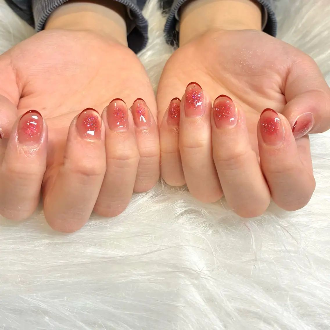ネイル チークネイル フラッシュネイル ハンドネイル HANA ソブエのネイルデザイン
