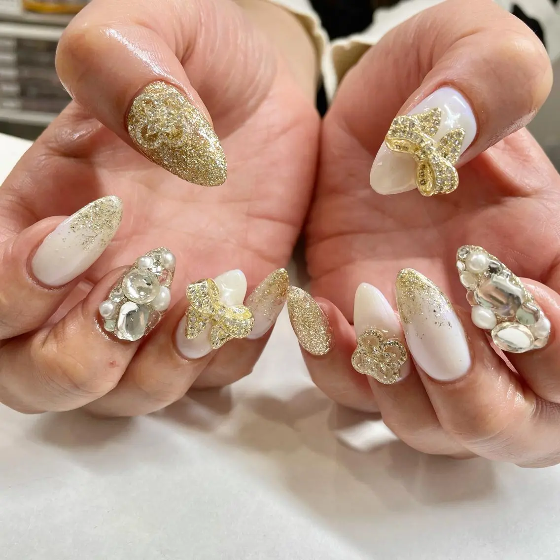 ネイル リボン 🎀AYAKO 🎀中韓ネイルのネイルデザイン