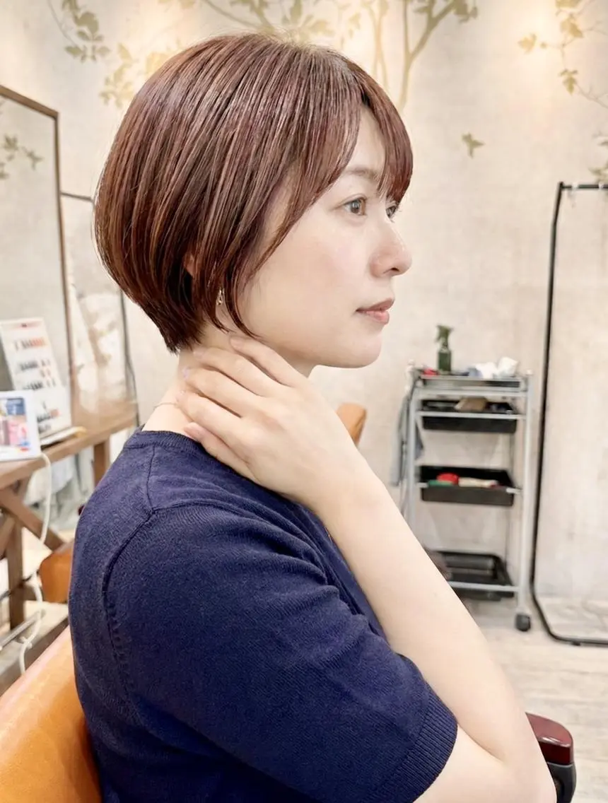 【光に透ける柔らか透明感カラー×ツヤ感】カット+アディクシーカラー+ Tokio トリートメントの写真