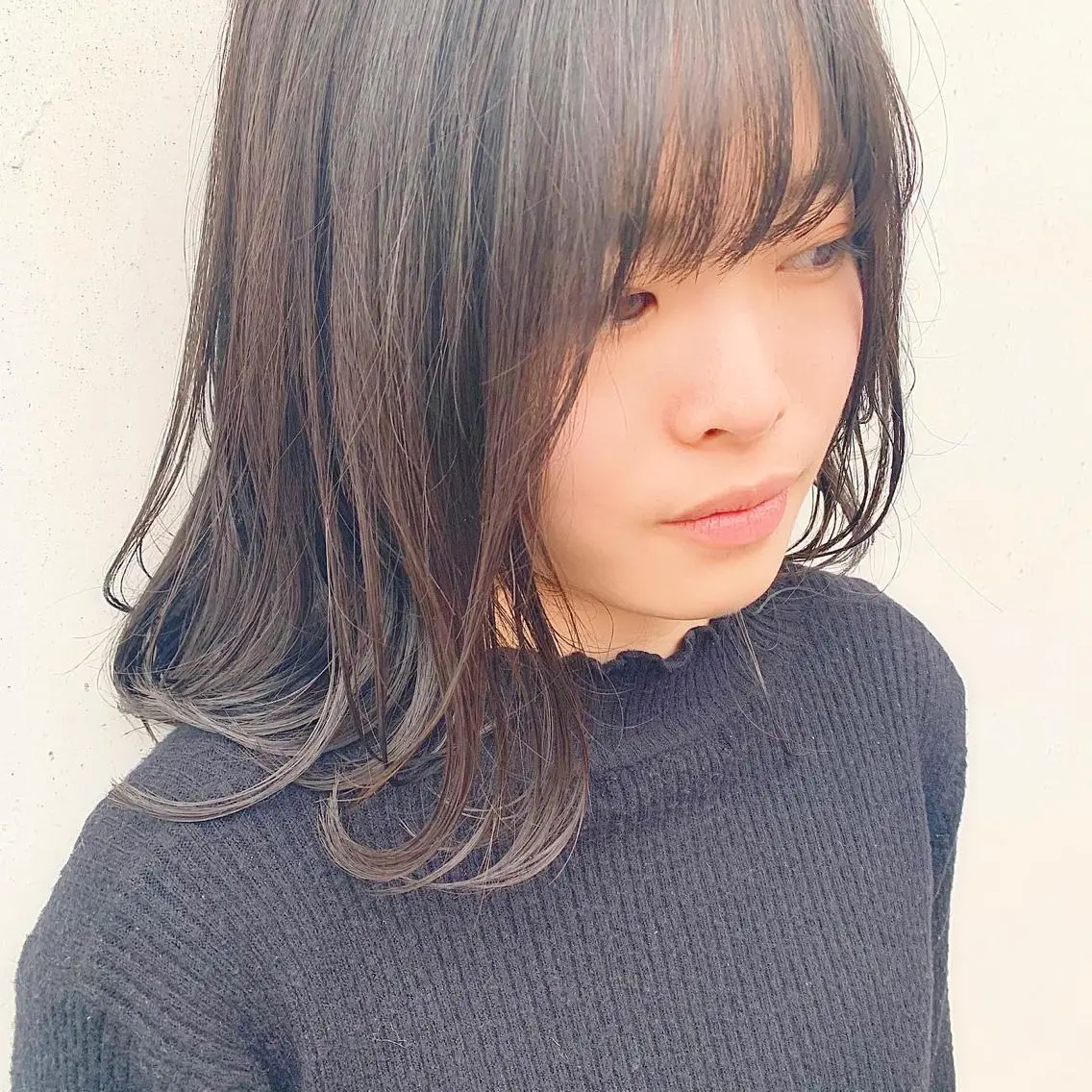 ミディアム 中川 竜誠のヘアスタイル