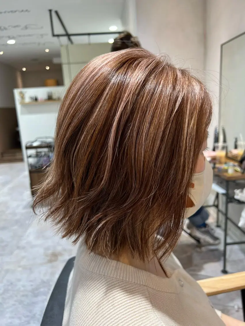 【ブリーチmenu】🤍透明感ハイライトカラー+4step Aujuaトリートメント✨の写真