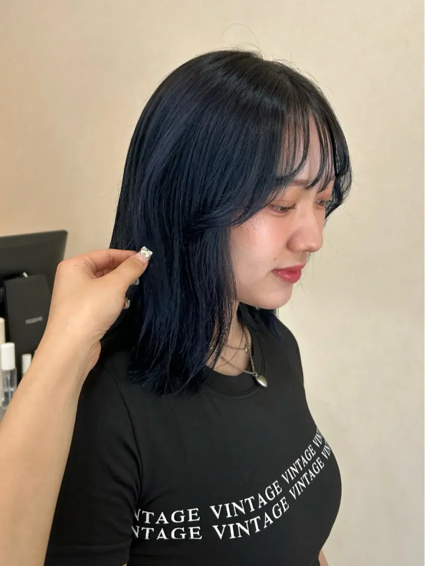 ミディアム ヘアカラー トリートメント MIDORI🎀 透明感/ベージュのヘアスタイル