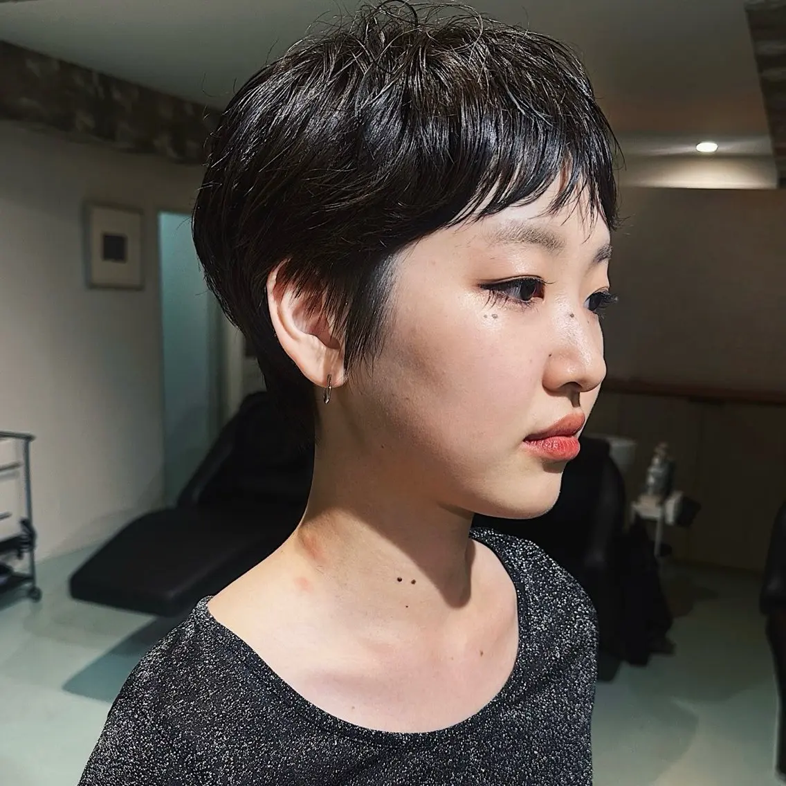 ショート くせ毛 カット トリートメント チヒロ/ショート /パーマのヘアスタイル
