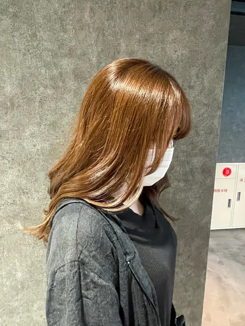 セミロング 茶木 夢里彩のヘアスタイル