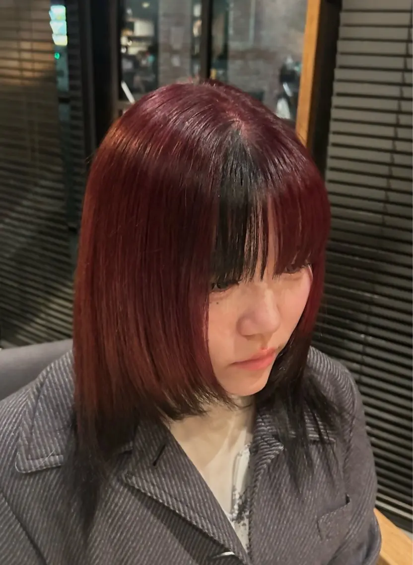カラー ブリーチ りお ハイライト/パーマのヘアスタイル