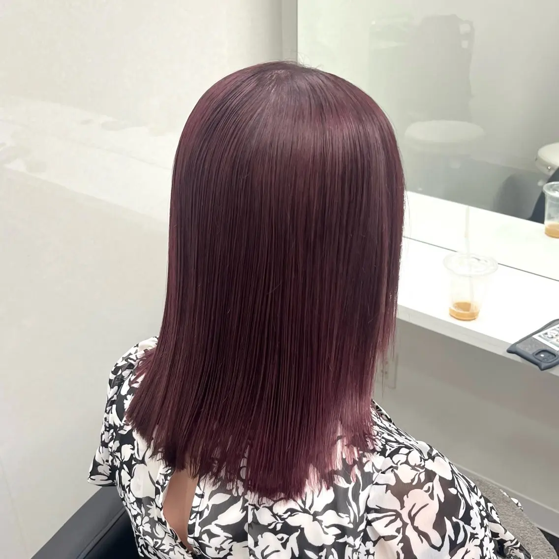 セミロング カラー ベージュカラー ブリーチ ブラウンカラー デザインカラー ハイトーンカラー ヘアカラー トリートメント 天神/ケアブリーチ/ 髪質改善/上質艶髪のヘアスタイル