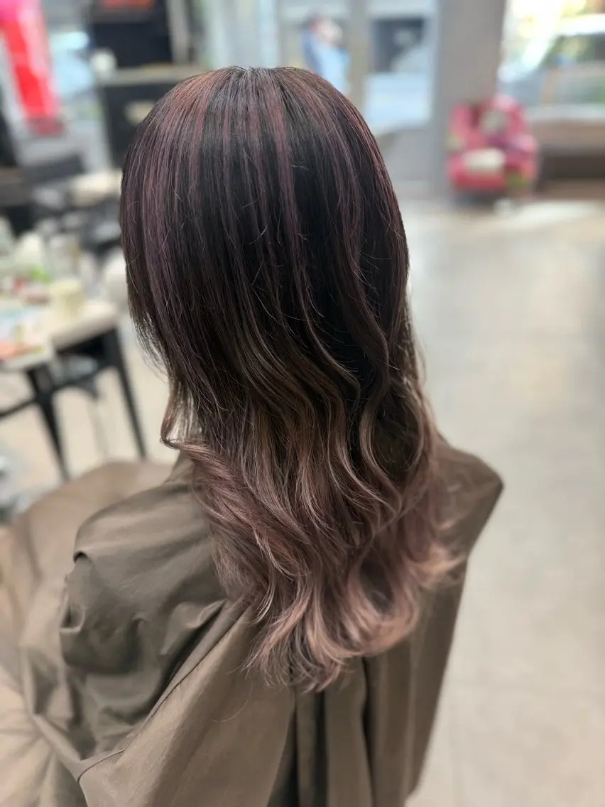 ロング カット ヘアカラー トリートメント Nene 🪽🤍推しカラーのヘアスタイル