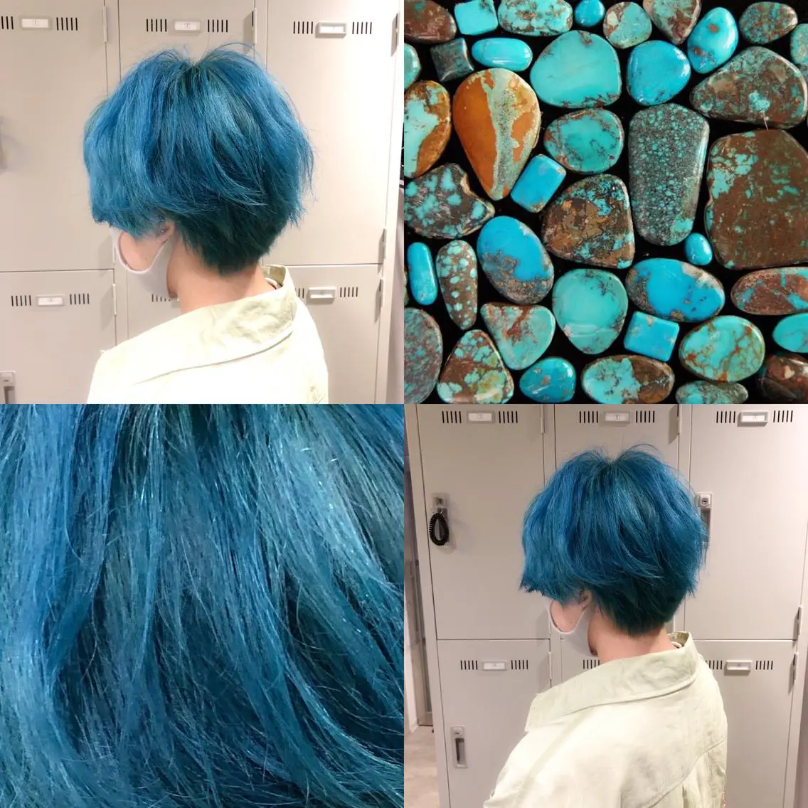 ミディアム カラー ヘアカラー トリートメント ハイトーン×レイヤー カットTAKUMIのヘアスタイル