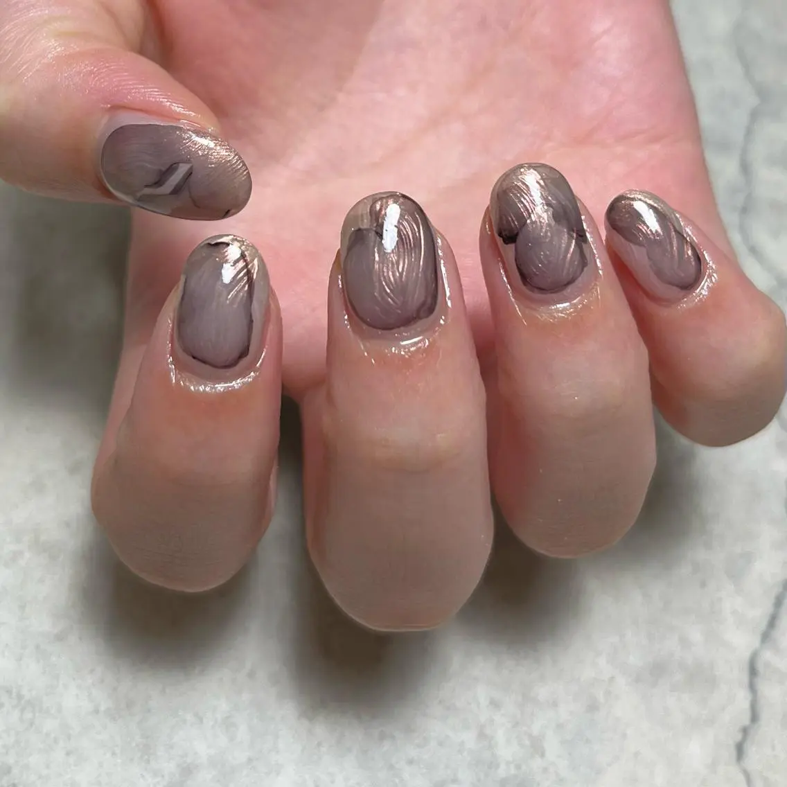 ネイル ミラーネイル ハンドネイル vegh. nail/阿波座のネイルデザイン