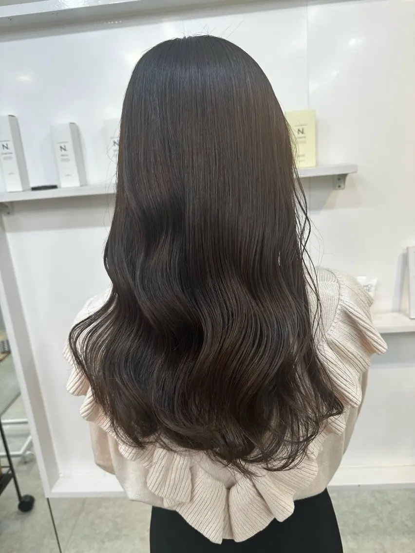 セミロング カラー 髪質改善 髪質改善/レイヤー ストウシンゴのヘアスタイル