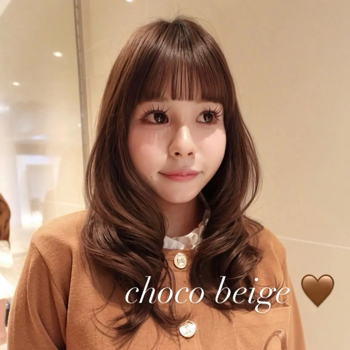 セミロング カラー レイヤーカット カット ヘアカラー トリートメント 🎀盛れるアレンジ/ 艶カラー🩰rioのヘアスタイル