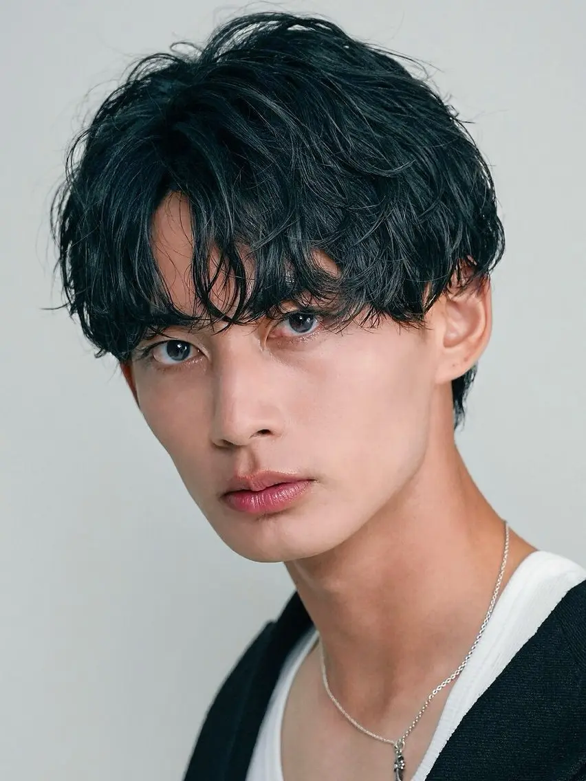 パーマ メンズ カット パーマ 安藤幹人 メンズパーマのヘアスタイル