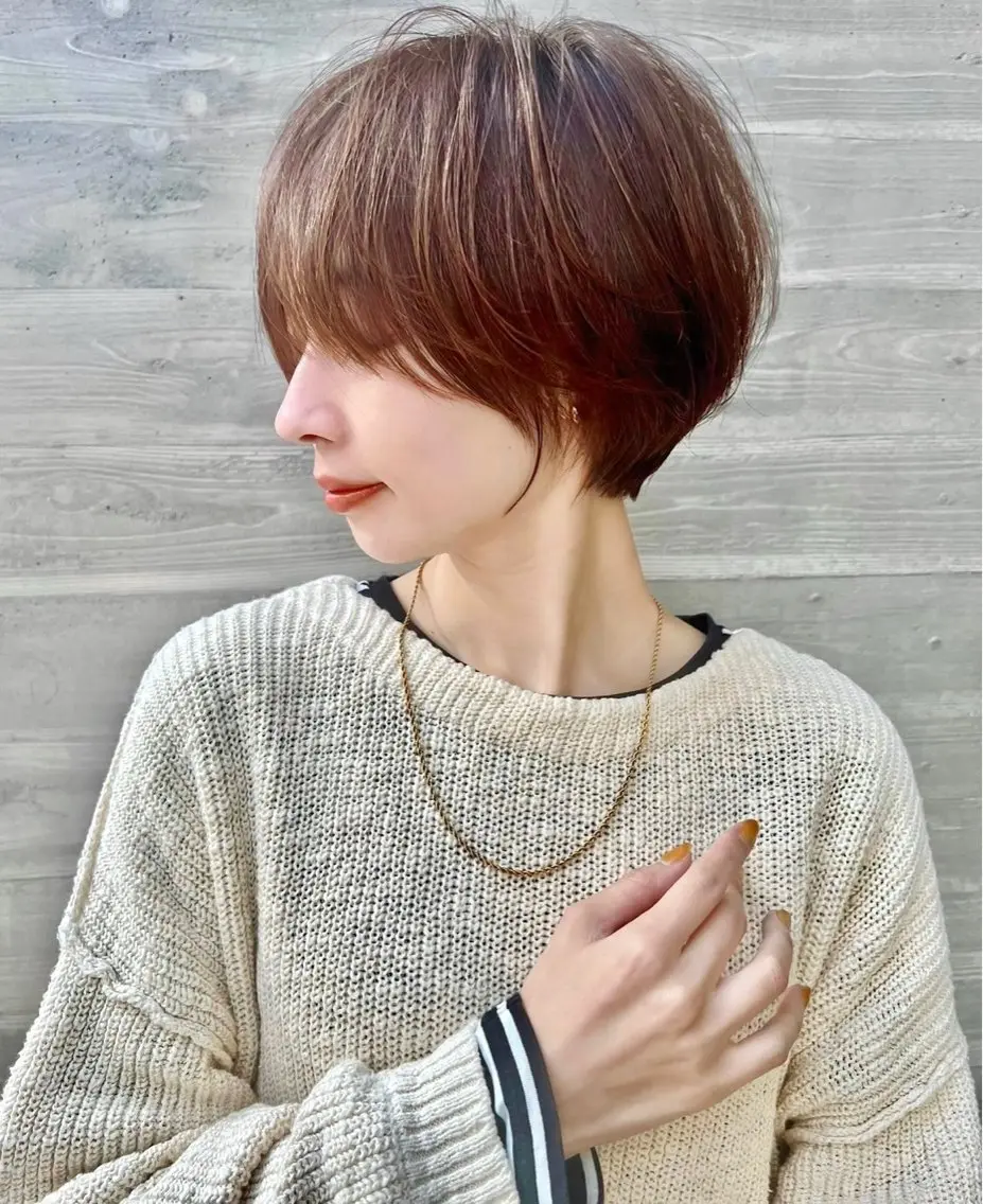 ショート 大宮縮毛矯正🩵 レイヤー 佐藤和のヘアスタイル