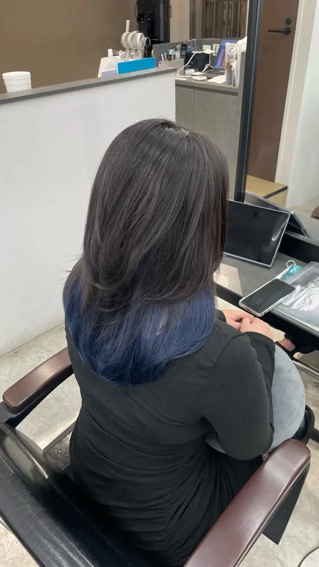 セミロング カラー garden 🐈⬛🎀すずねのヘアスタイル