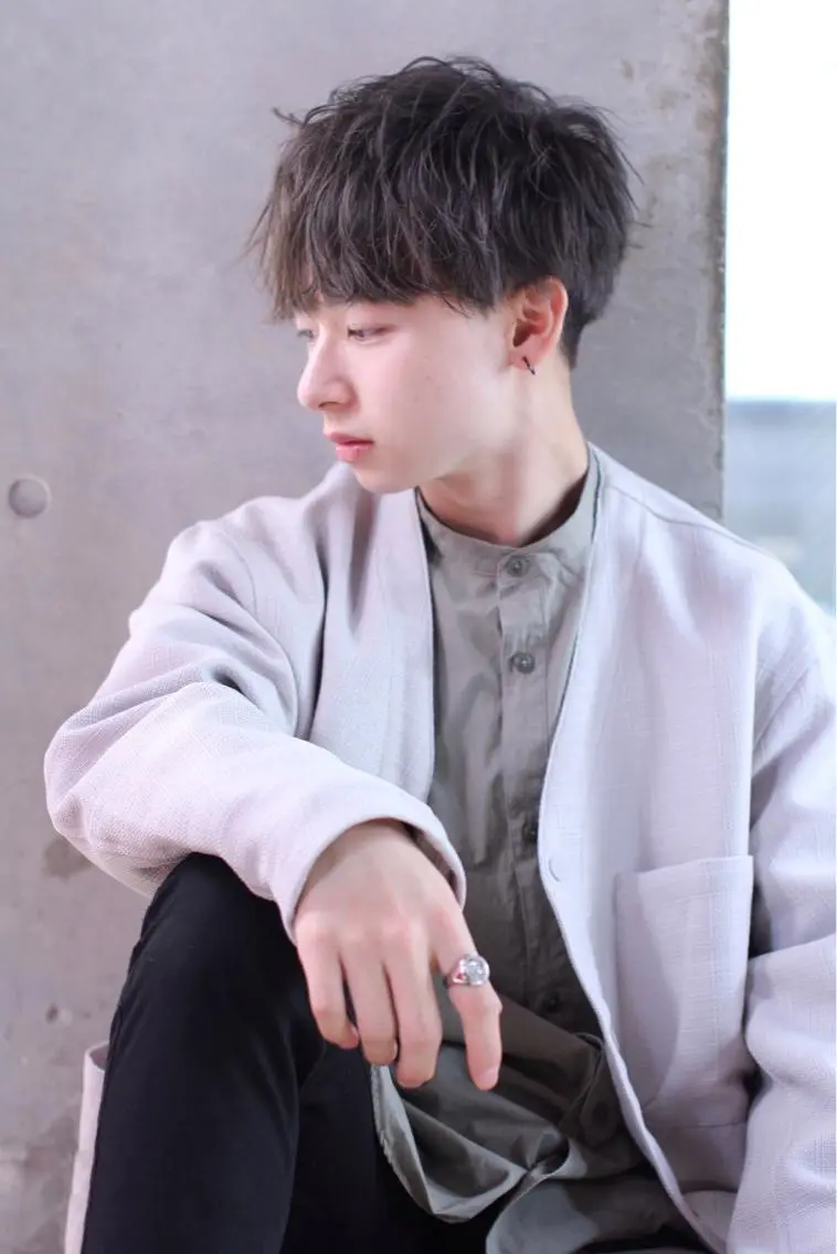 ✨【2回目以降の学生以外のお客様】✨メンズ似合わせカット➕パーマ➕生ケラチン➕毛髪補修トリートメントの写真