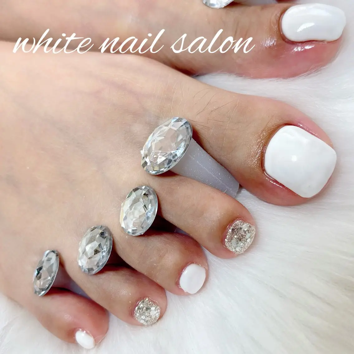 ネイル フットネイル ハンドネイル white nail salonのネイルデザイン
