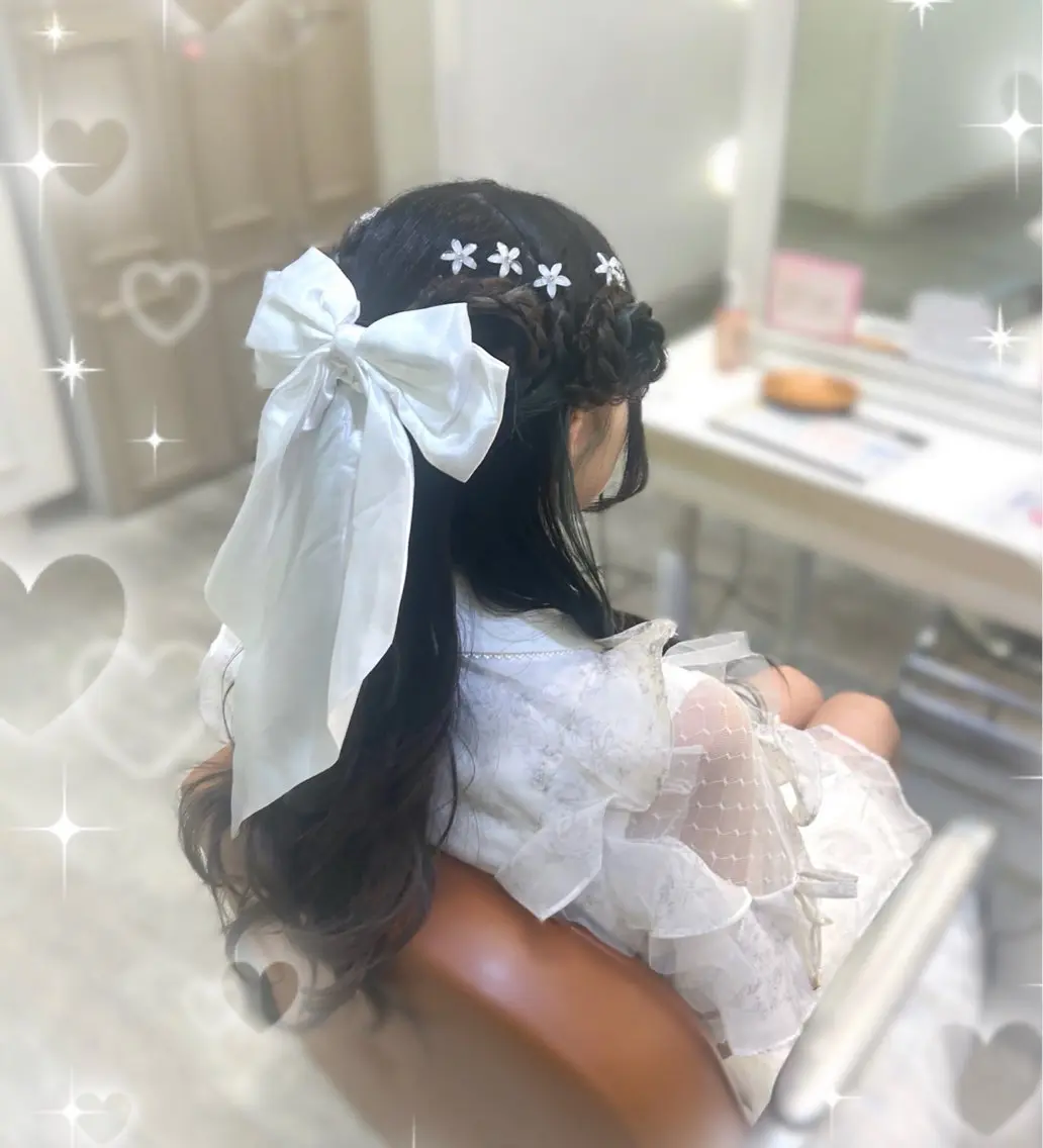 ヘアアレンジ 💖韓国カラー エクステmikotoのヘアスタイル
