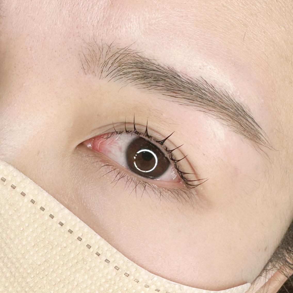 まつ毛パーマ上下の写真