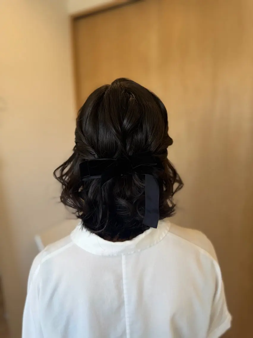ショート ボブ ヘアセット ヘアメイクサロン viviのヘアスタイル