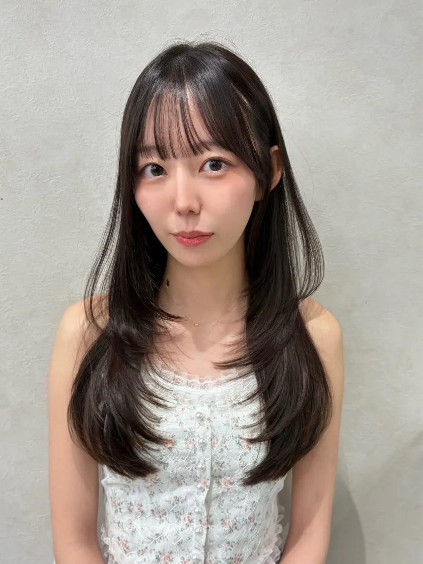 ロング カラー ヘアアレンジ カット ヘアカラー トリートメント fumika🎀 ベージュのヘアスタイル