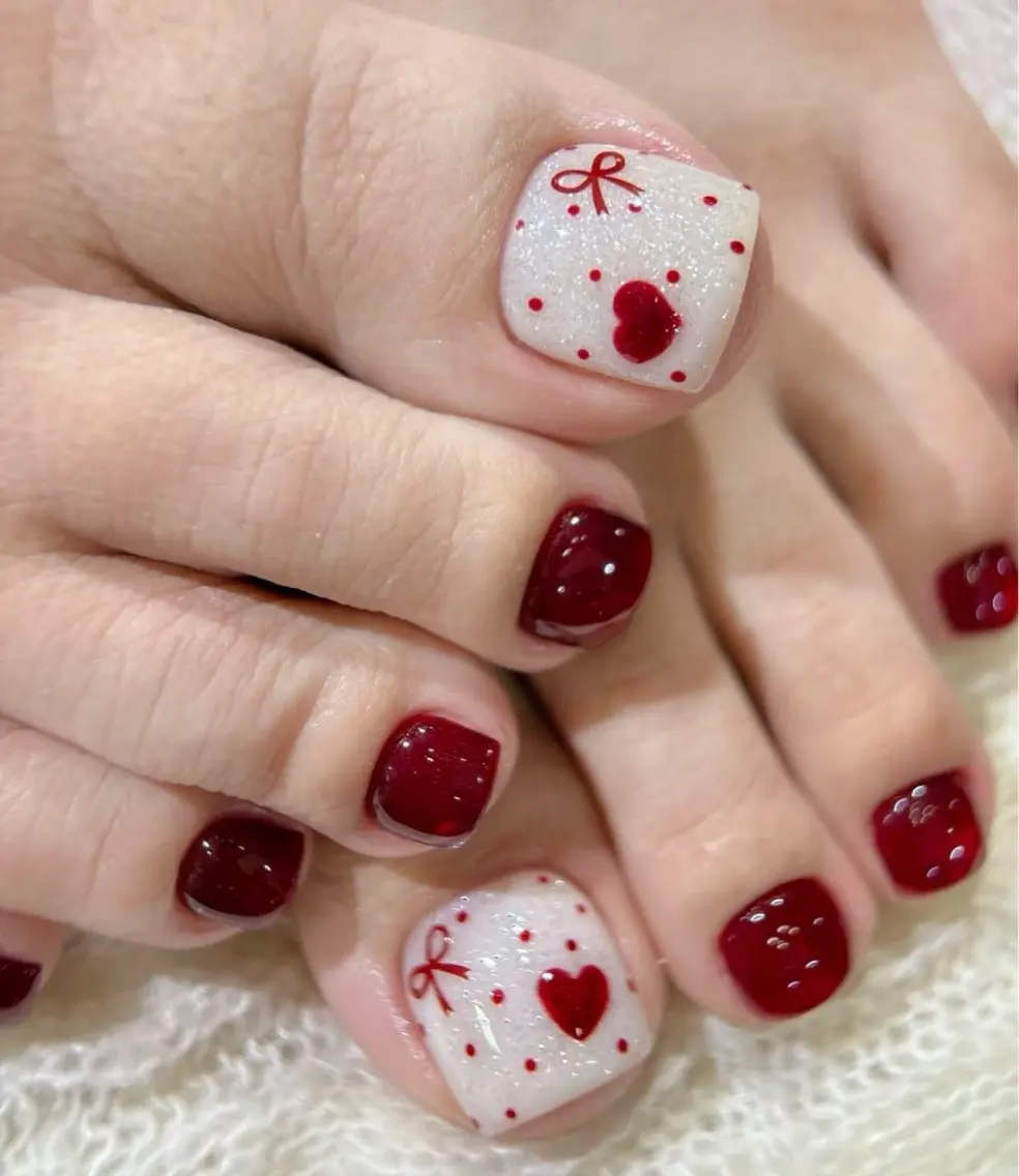 ネイル フットネイル 🎀PG🩵 ネイルサロンのネイルデザイン