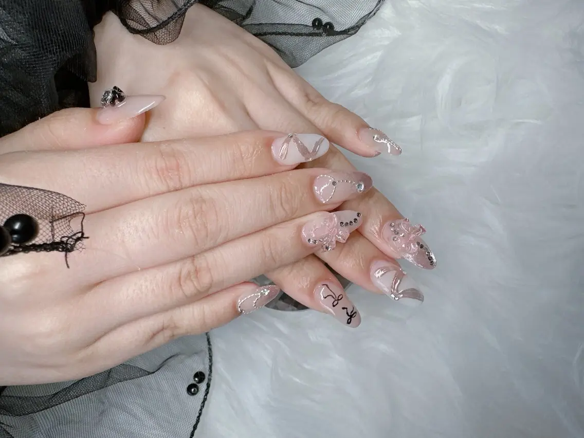 ネイル ピンク nail salon OnRのネイルデザイン
