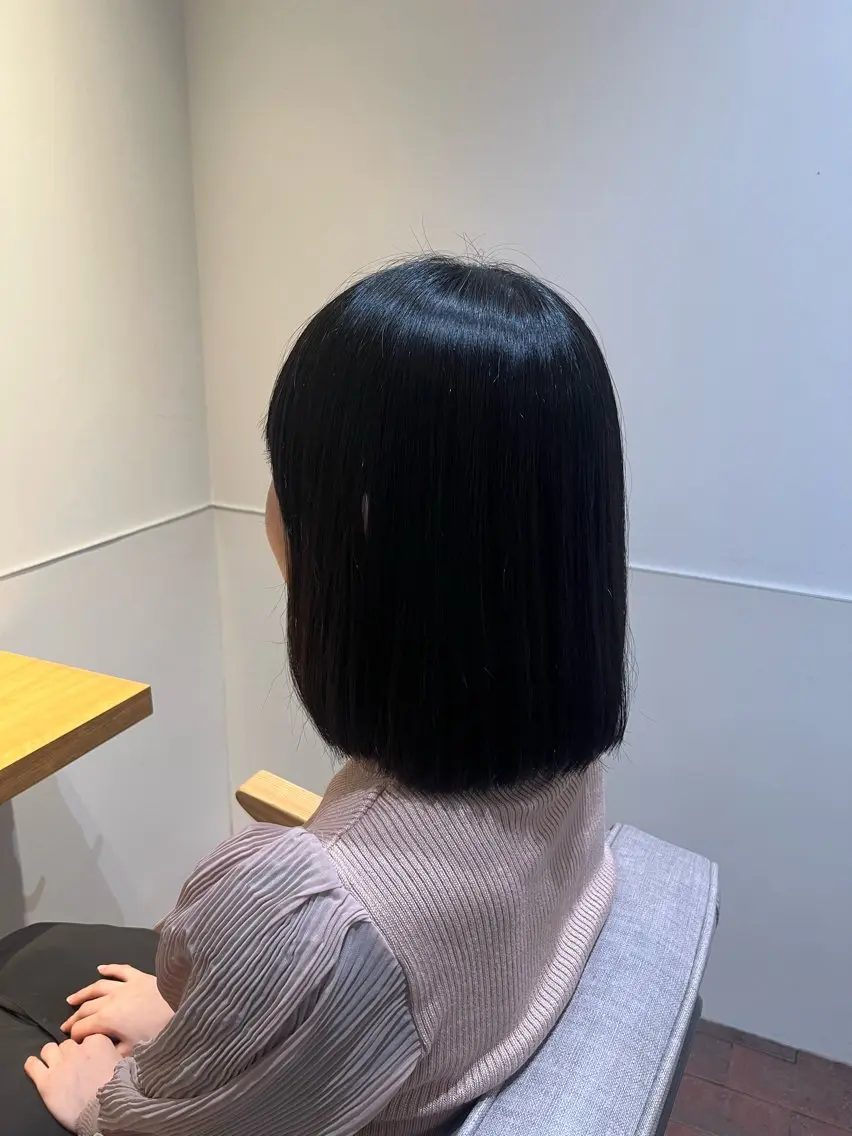 ミディアム マンツーマン 縮毛矯正/マユコのヘアスタイル