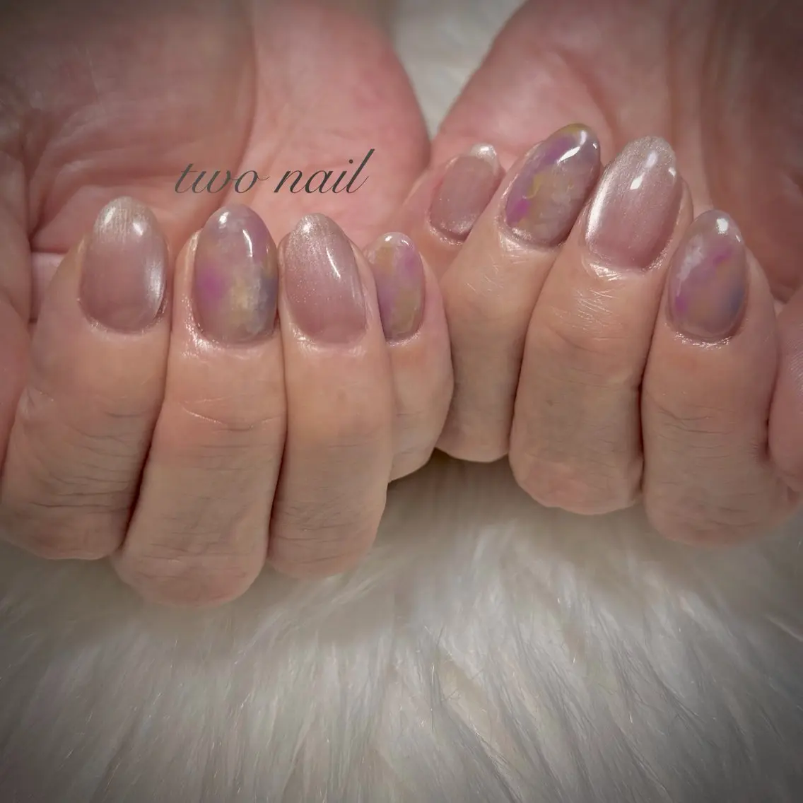 ネイル アートネイル マグネットネイル ネイルチップ ホワイト ハンドネイル two nailのネイルデザイン