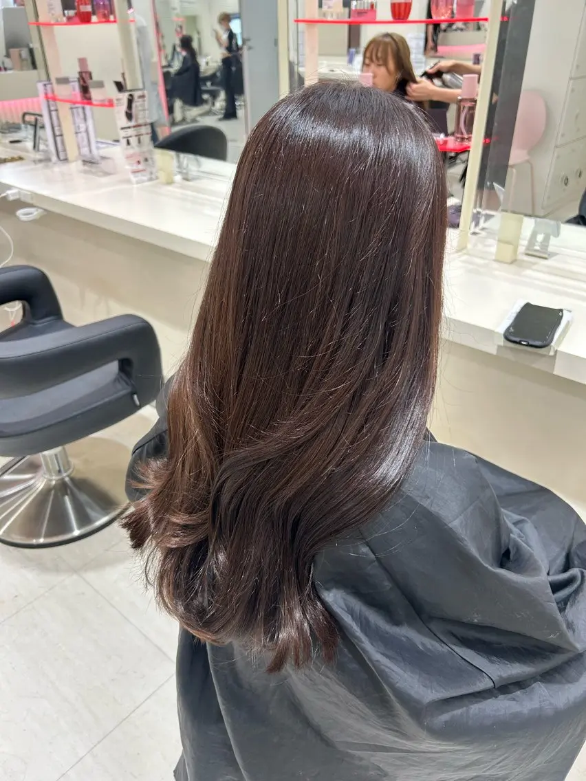 ロング カラー ヘアアレンジ メンズ ヘアカラー トリートメント さくら🍒 暖色カラー/髪質改善のヘアスタイル