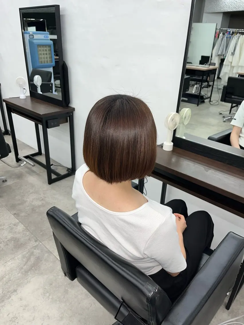 ショート 縮毛矯正 髪質改善/艶髪特化 /透明感✨️こうめいのヘアスタイル