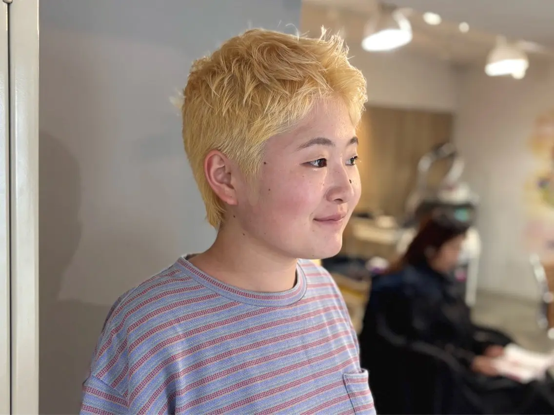 ショート カット ヘアカラー トリートメント 髪質改善/ヘアケア coiiはしもとはなのヘアスタイル