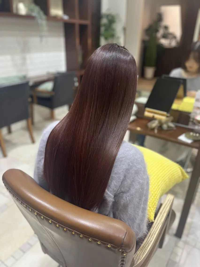 ロング カラー カット ヘアカラー トリートメント 透明感カラー／ 艶感カラー／RAMUのヘアスタイル