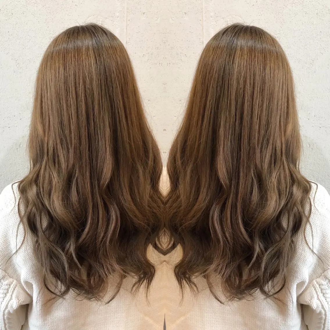 ロング カット ヘアカラー トリートメント あらき ちさとのヘアスタイル