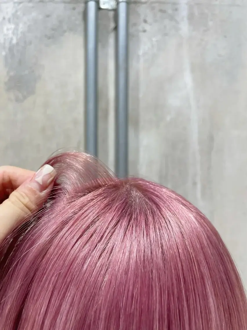 ショート カラー ブリーチ ピンクカラー ヘアカラー トリートメント 🪿透明感/艶カラー ﾜﾀﾅﾍﾞｱｵｲのヘアスタイル