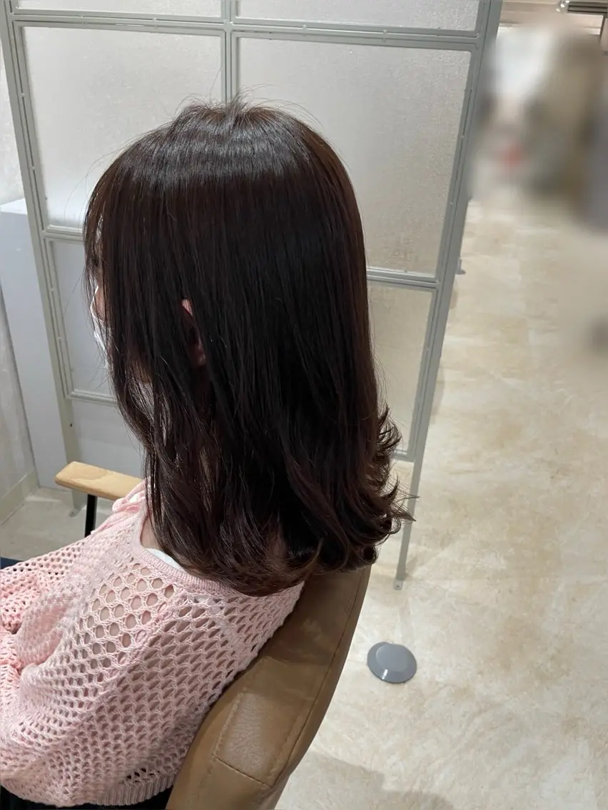 ミディアム カラー 〘 ROSSO〙 yunonのヘアスタイル