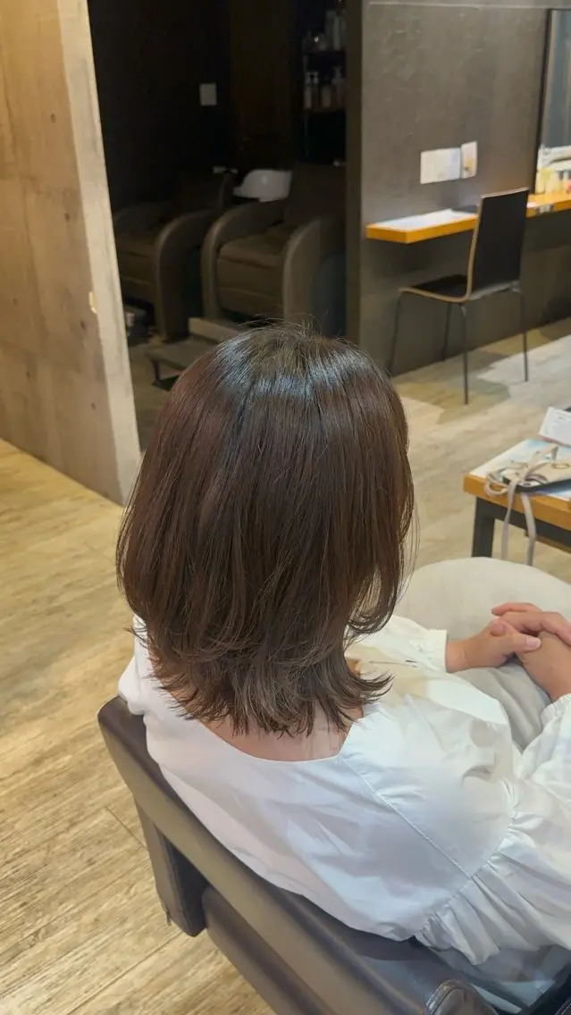 ミディアム カラー Modek's 西宮 akariのヘアスタイル