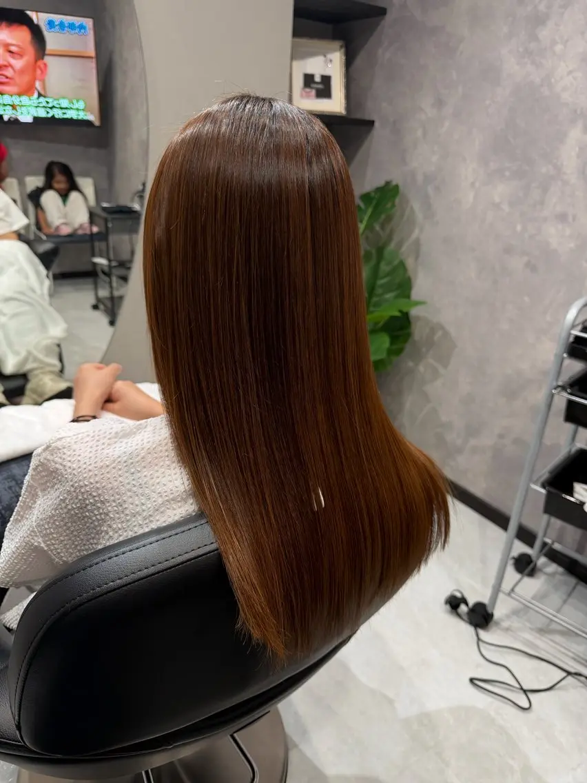 セミロング トリートメント 酸熱トリートメント 泉大津Renvi 髪質改善特化サロンのヘアスタイル