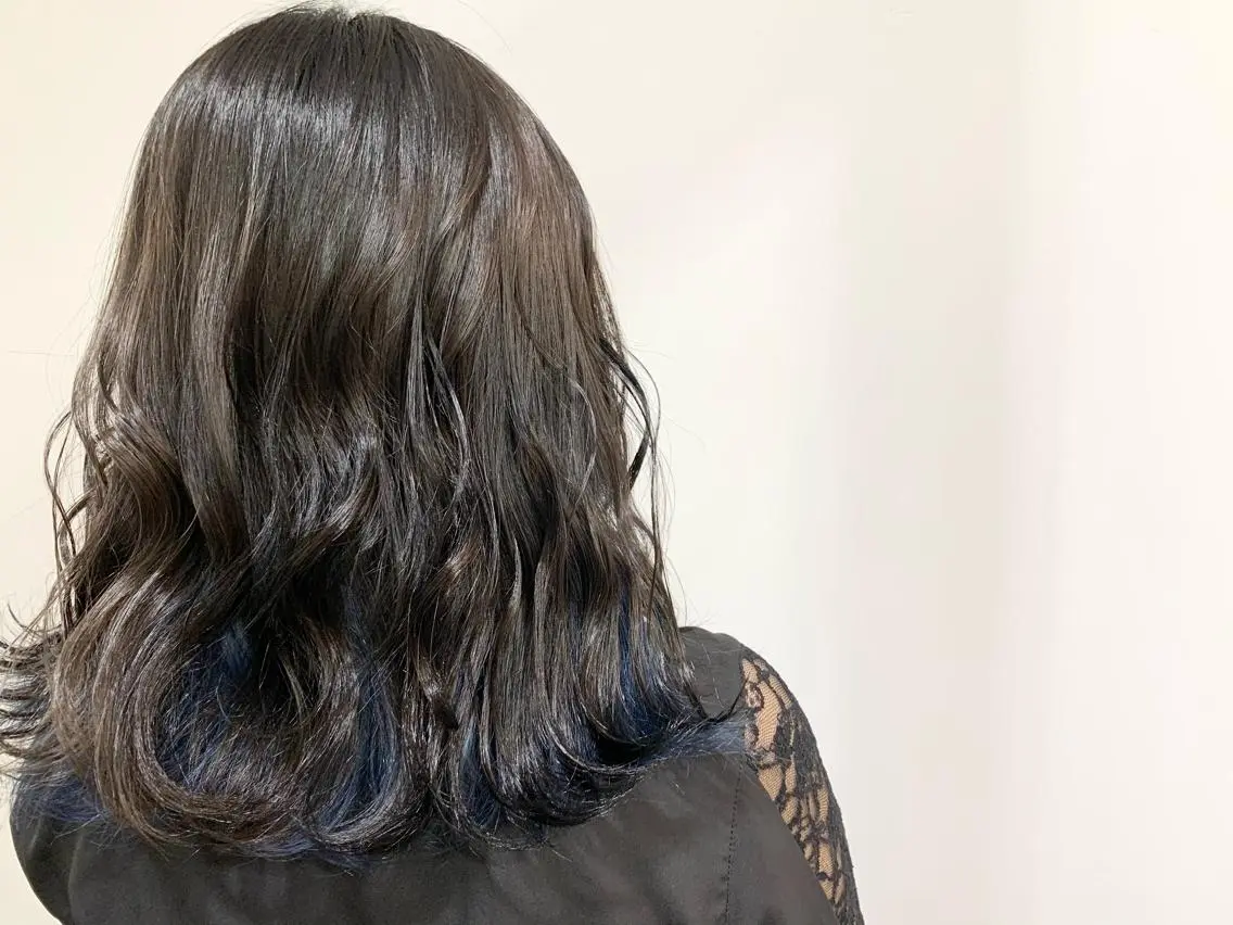 ロング カラー ヘアカラー あべ ゆうかのヘアスタイル