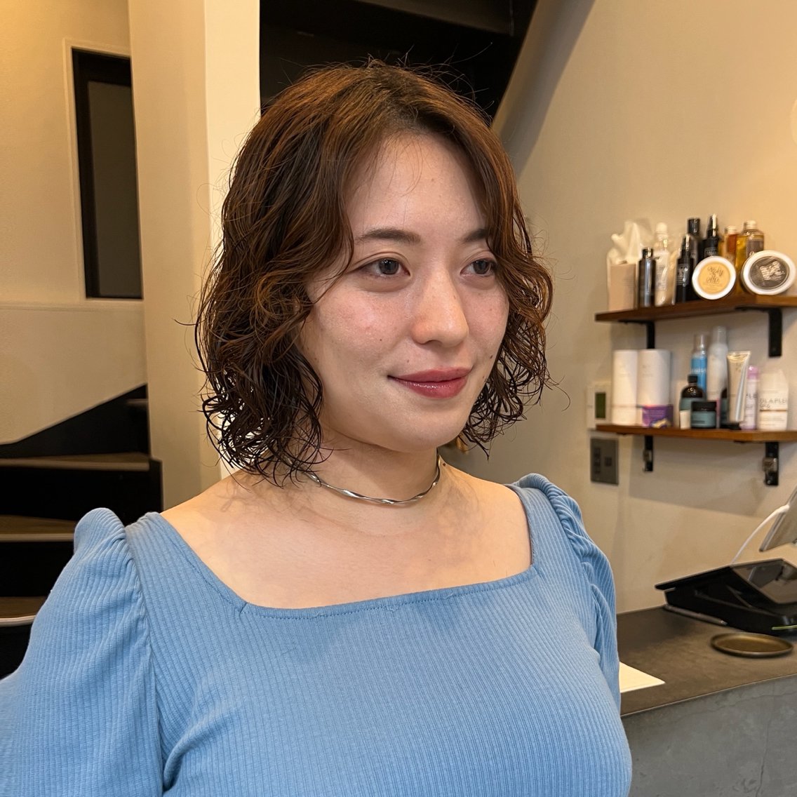 パーマ パーマ あやの/レイヤー指名 No.1/ベージュのヘアスタイル