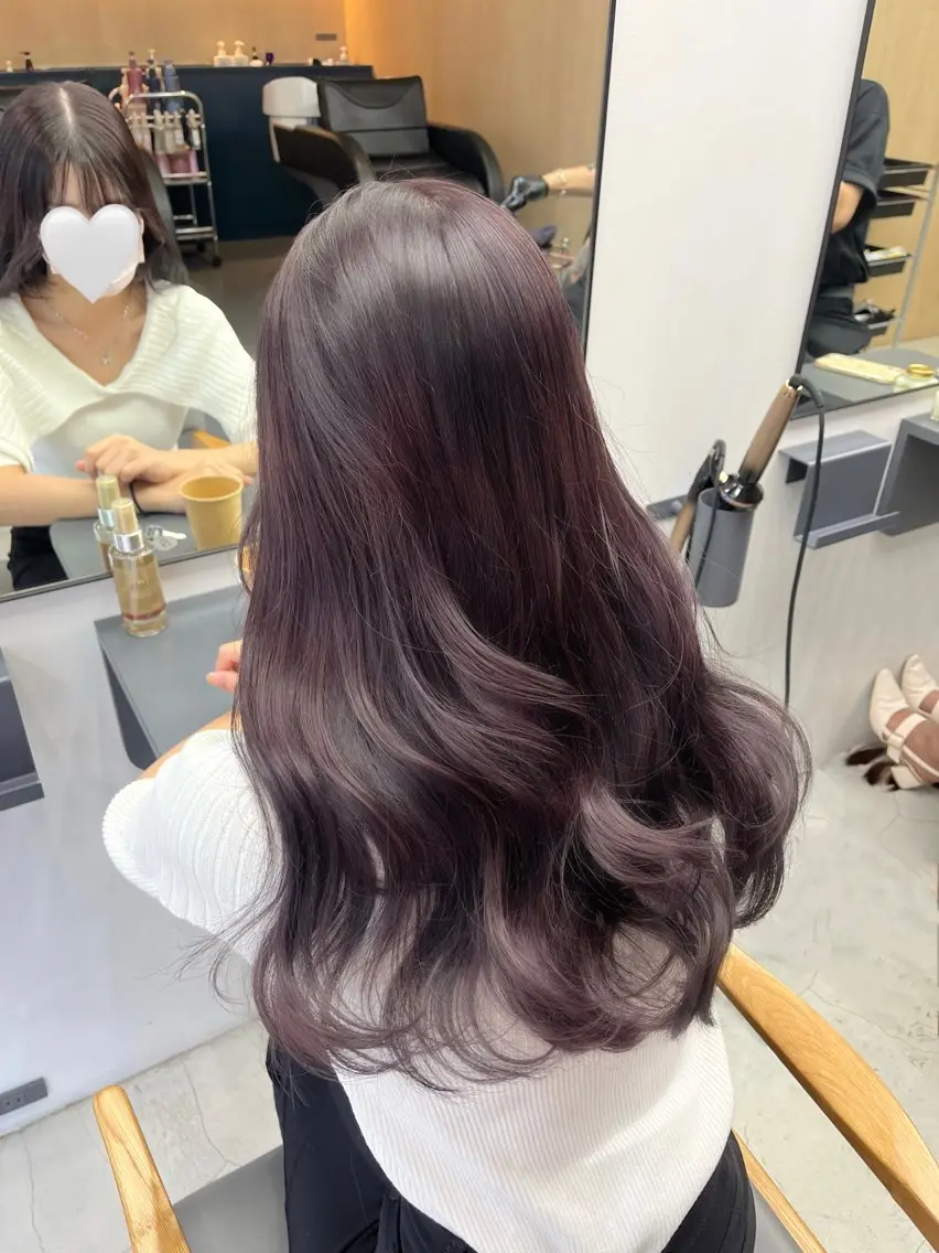 ロング カラー ラベンダーカラー ayaka♡ 柔らかカラーのヘアスタイル