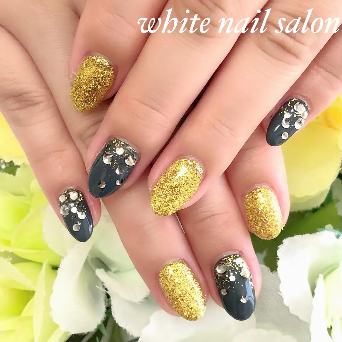 ネイル アートネイル フレンチネイル ジェルネイル ハードジェル 持ち込み ハンドネイル white nail salonのネイルデザイン