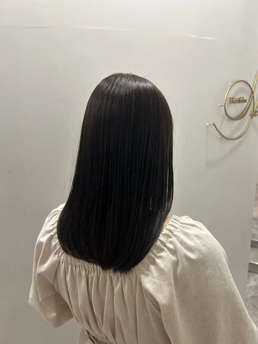セミロング アッシュ アッシュグレー SHIAN/ 🎀Nanami🎀のヘアスタイル