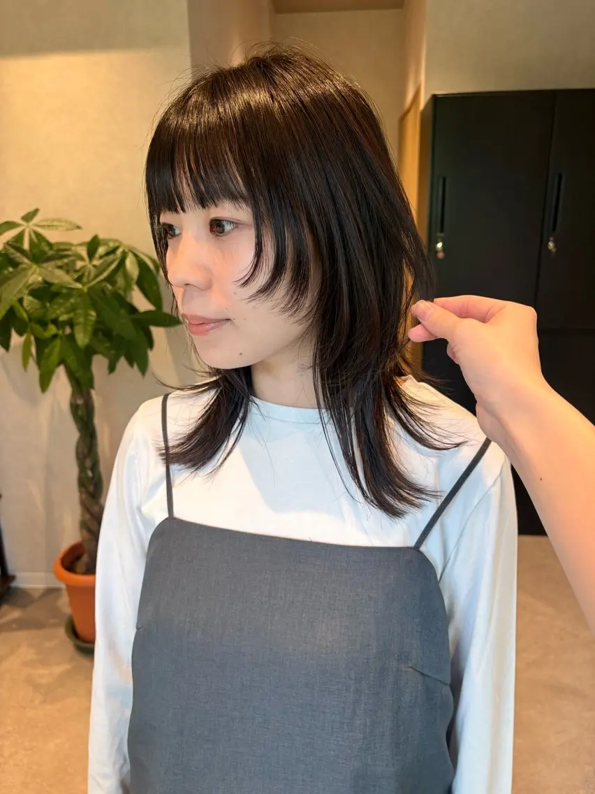 ミディアム ミディアムレイヤー レイヤーカット カット ヘアカラー トリートメント 【ボブ/個室サロン】 癒し空間mimuraのヘアスタイル