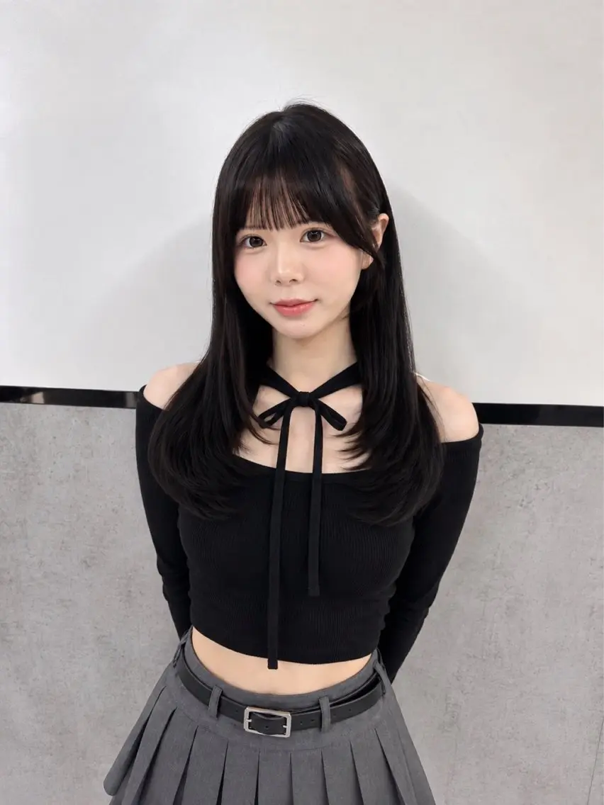 セミロング 🤍ワンホンヘア ayaha🤍のヘアスタイル