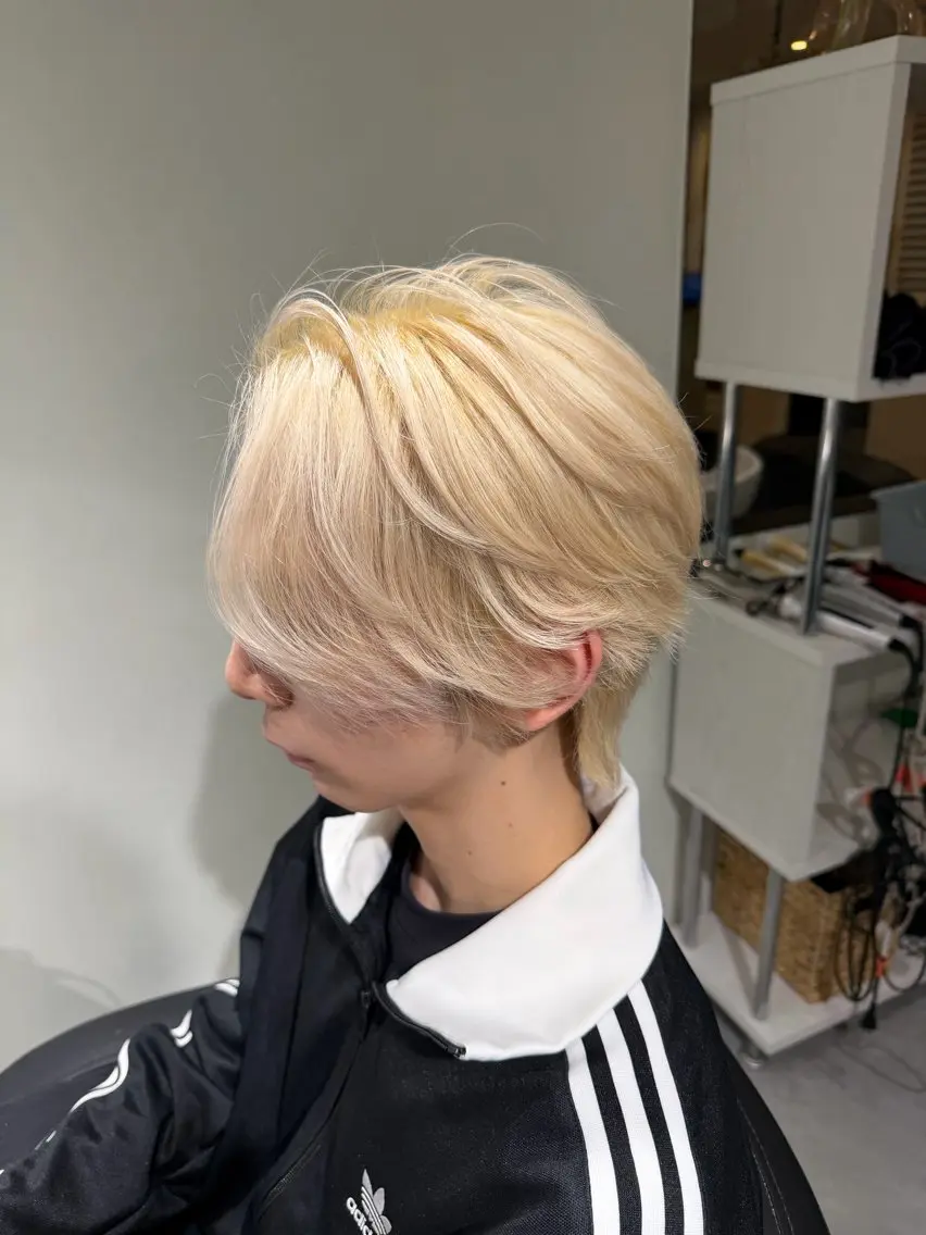 カラー メンズ メンズブリーチ ブリーチ ヘアカラー 札幌メンズ特化美容師 T4ICHIのヘアスタイル
