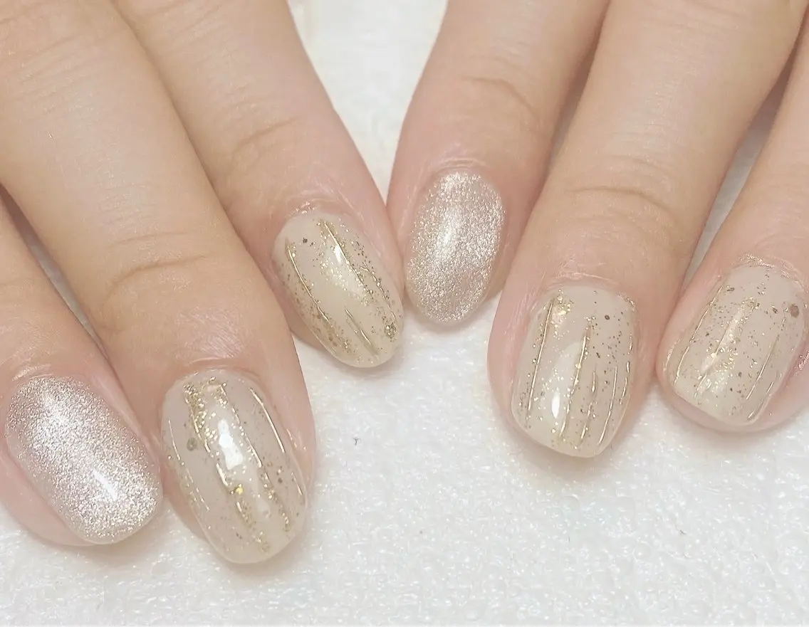 ネイル ミラーネイル ハンドネイル Nail Salon K 🧸美爪育成のネイルデザイン