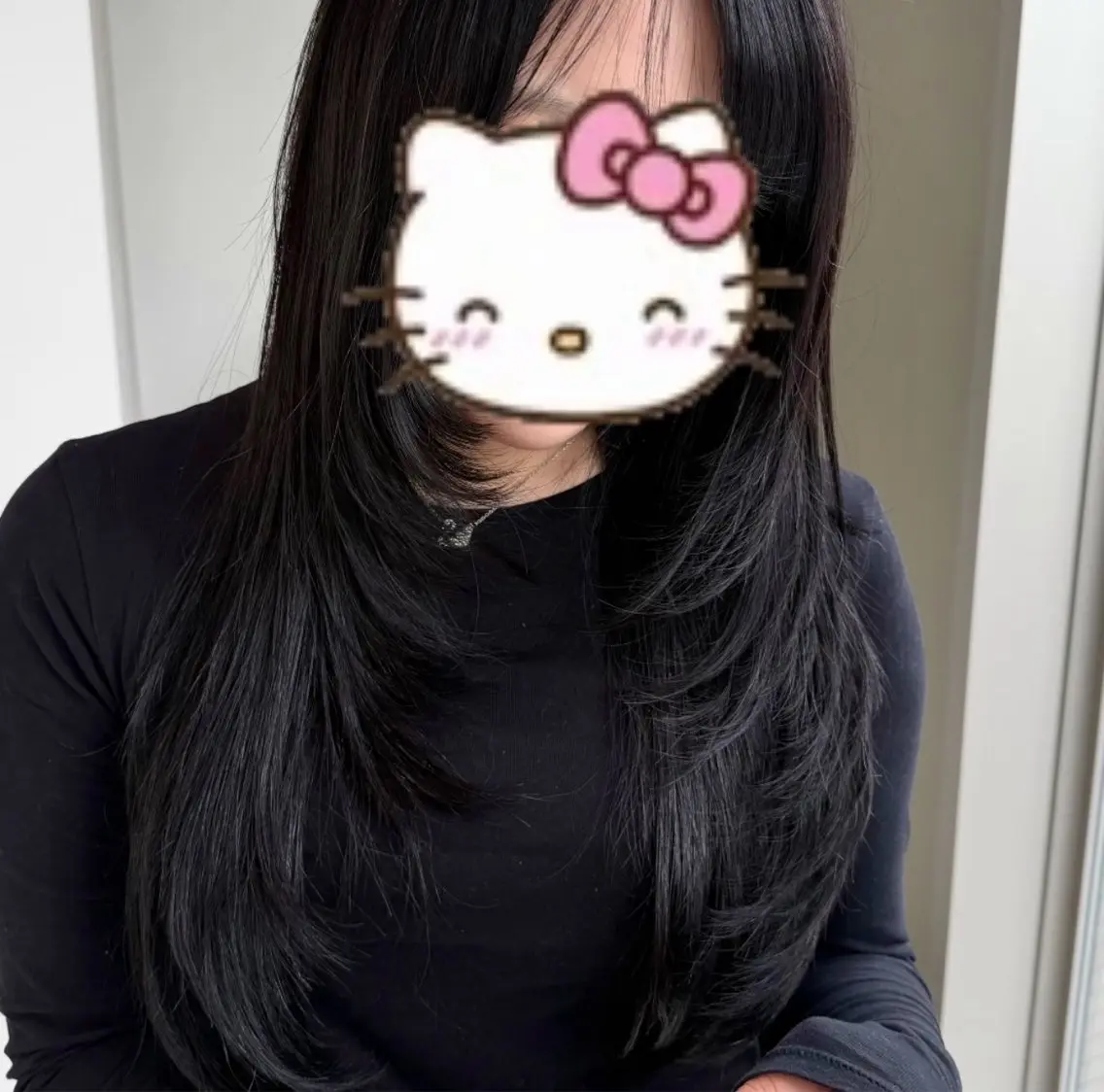 ロング ハイレイヤー レイヤーカット 似合わせカット EIGHT　樹梨 ／韓国ヘア🇰🇷のヘアスタイル