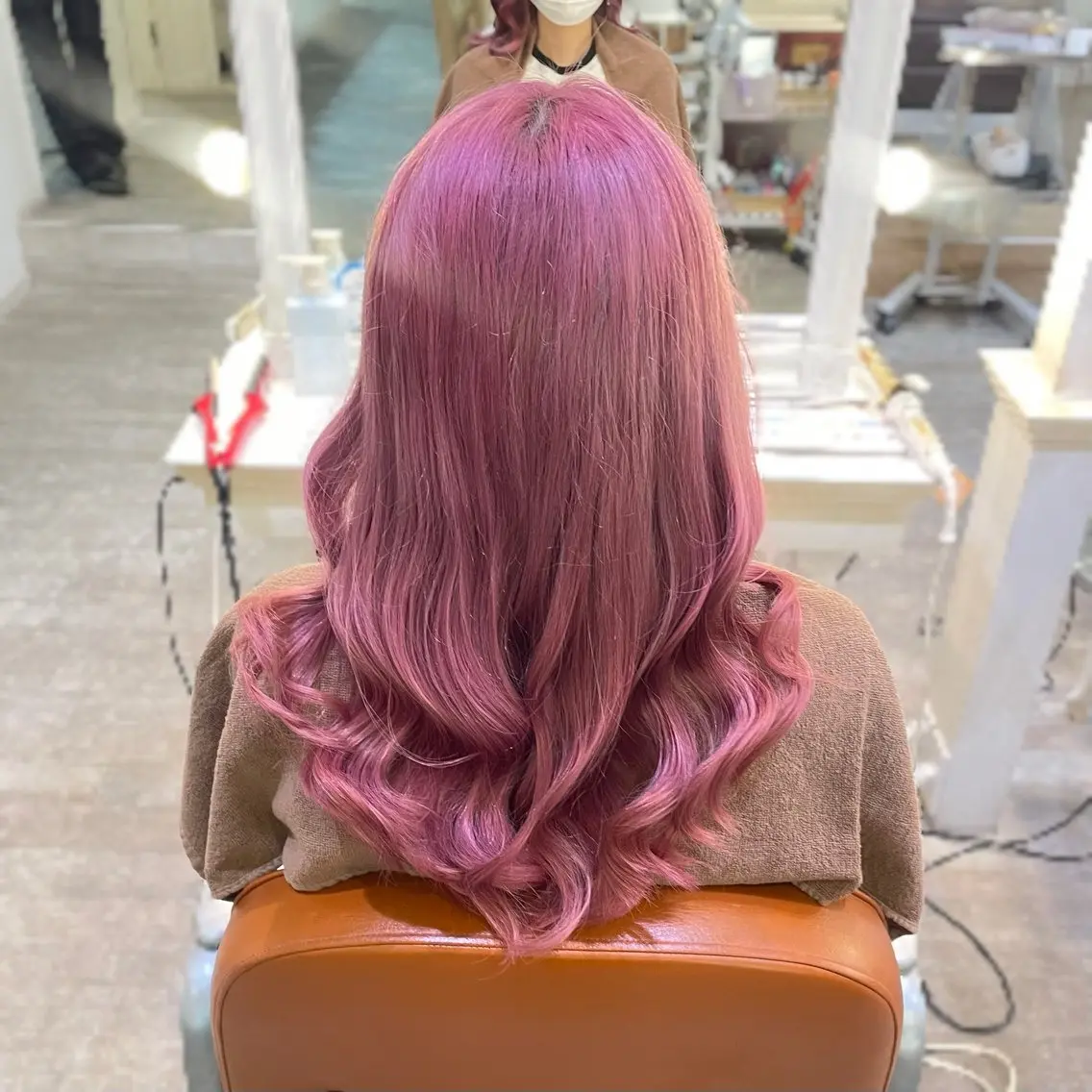 カラー ピンクカラー ヘアカラー 🎼艶感カラー ヘアメ たま🎀のヘアスタイル